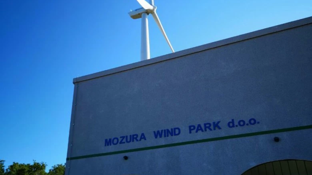 Imagen del Mozura Wind Park, en Montenegro