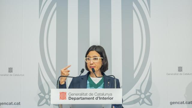 La 'consellera' de Interior y Seguridad Pública de la Generalitat, Núria Parlon, comparece en el Palau de la Generalitat por el episodio de lluvias en Cataluña