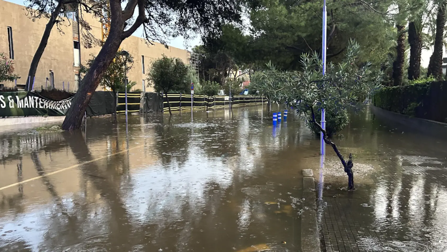 El paso de la DANA por Sitges