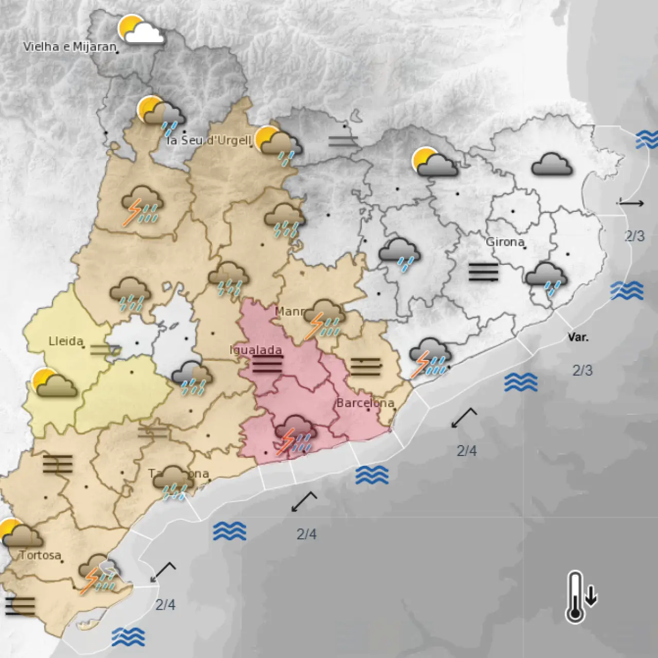 Comarcas en alerta por situación meteorológica de peligro este lunes, 4 de noviembre