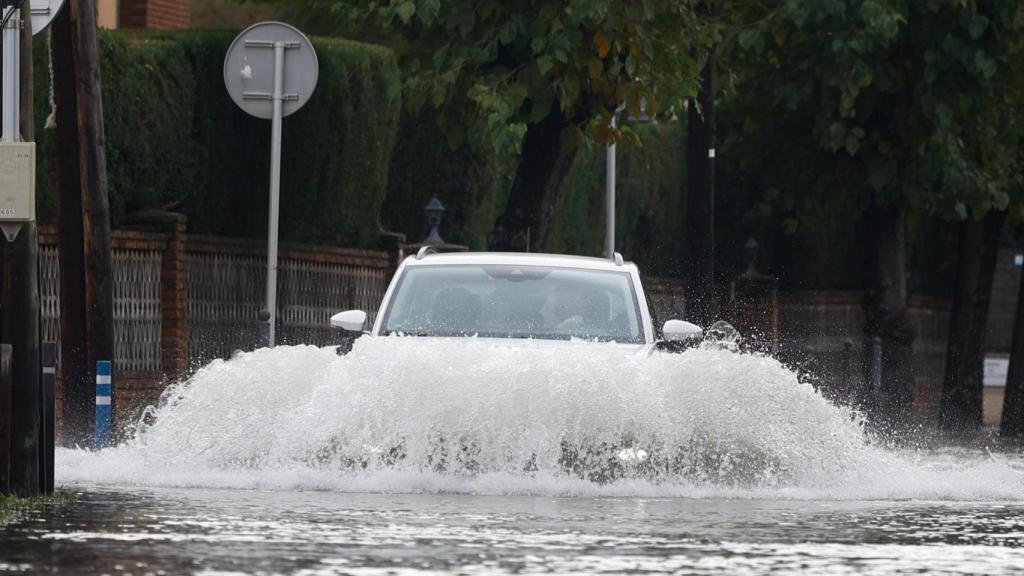 Zona inundada por las lluvias