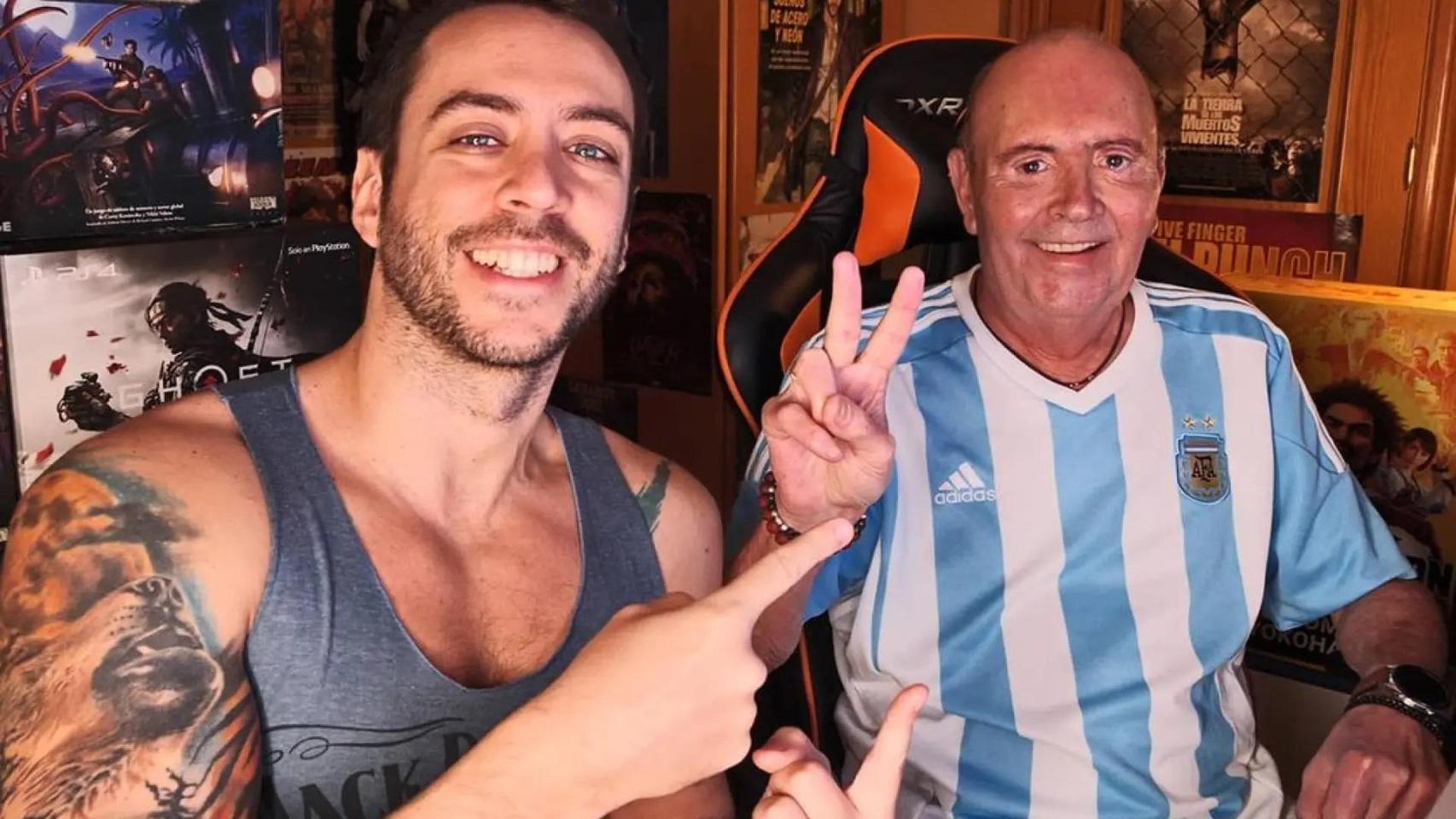 Jordi Wild con su padre, Papá Giorgio