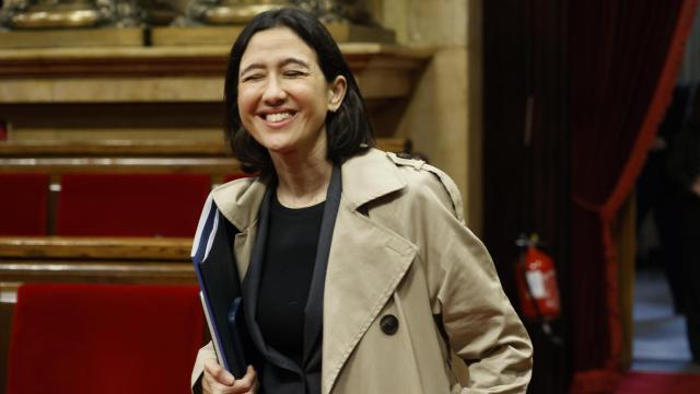 La 'consellera' de Interior y Seguridad Pública de la Generalitat, Núria Parlon, en el Parlament el 6 de noviembre