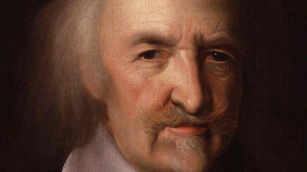 El filósofo Thomas Hobbes, en un retrato de John Michael Wright  sobre 1670