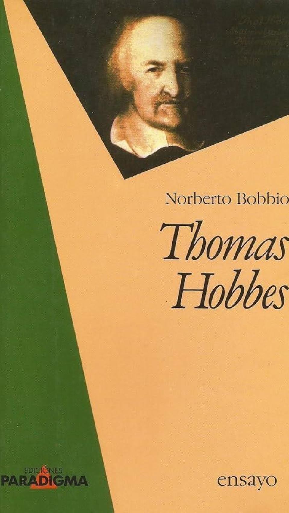 Portada del libro de Norberto Bobbio sobre Hobbes