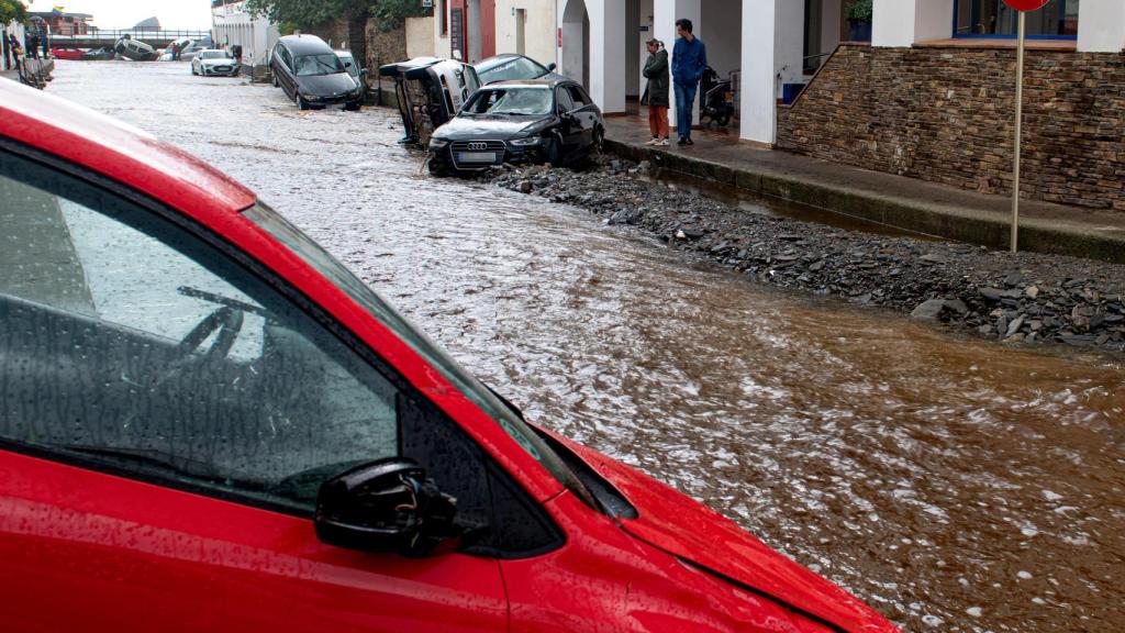 Imagen de archivo de un episodio de lluvias en Cadaqués (Girona)