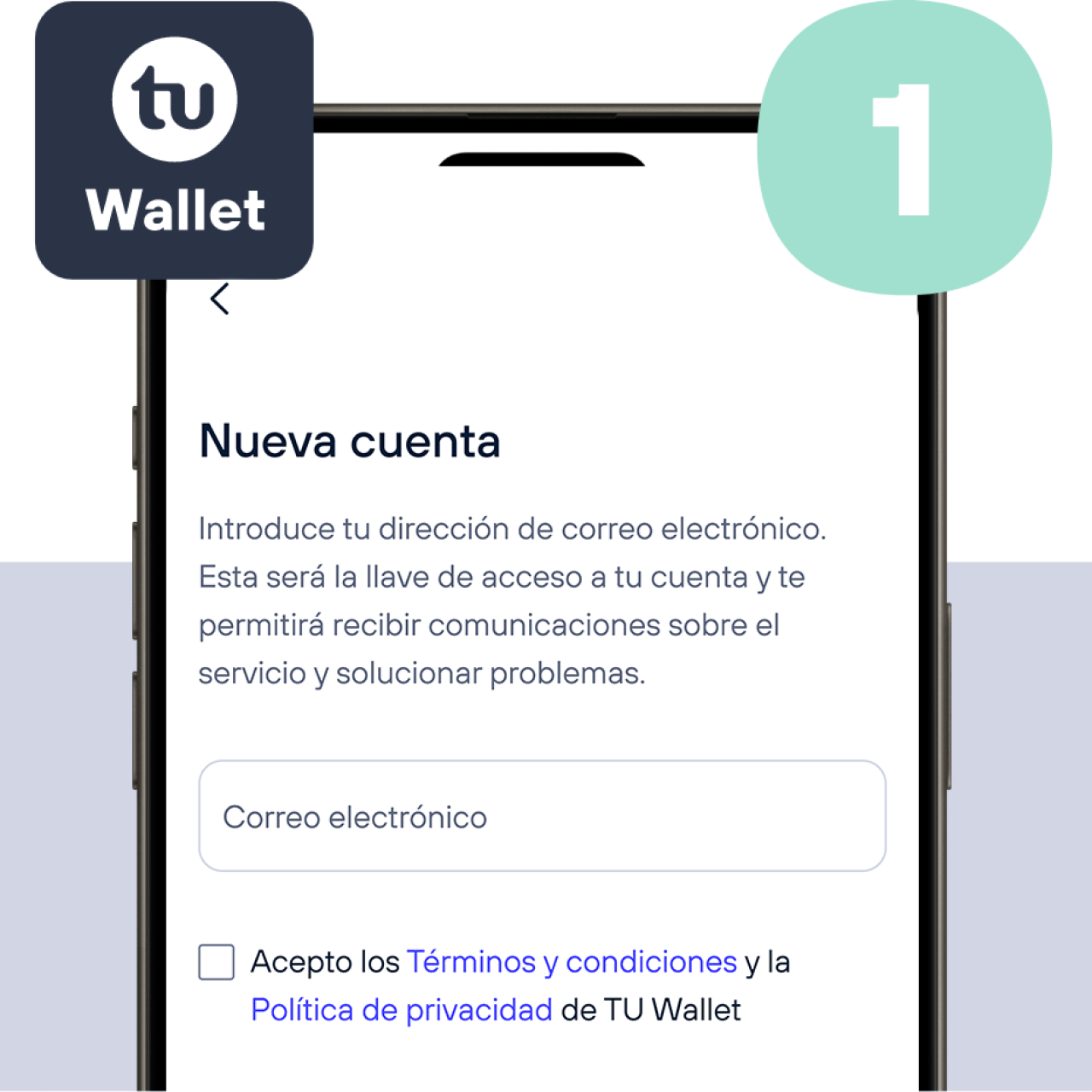 Crea tu cuenta de usuario en la app