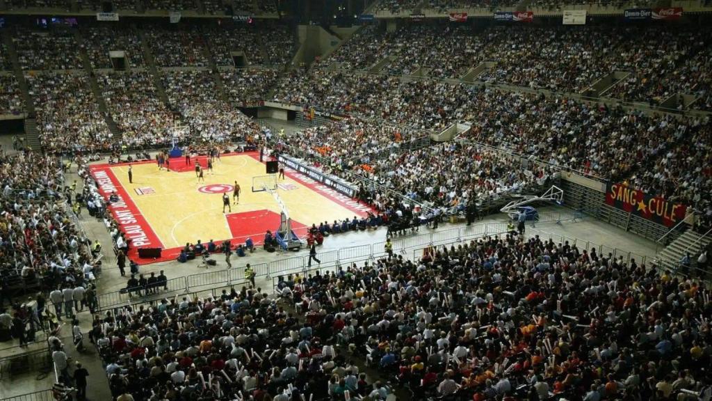 El Palau Sant Jordi, lleno, en un partido del Barça de baloncesto