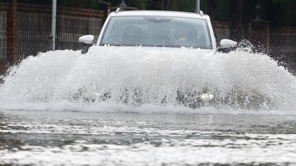 Zona inundada por las lluvias, a 4 de noviembre de 2024, en Castelldefels, Barcelona