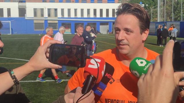 Joan Camprubí, líder de 'Som un clam', en el I Memorial Johan Cruyff