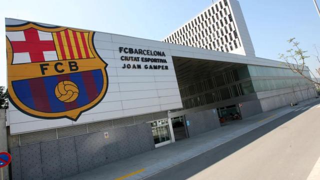 La fachada exterior de la Ciutat Esportiva del Barça