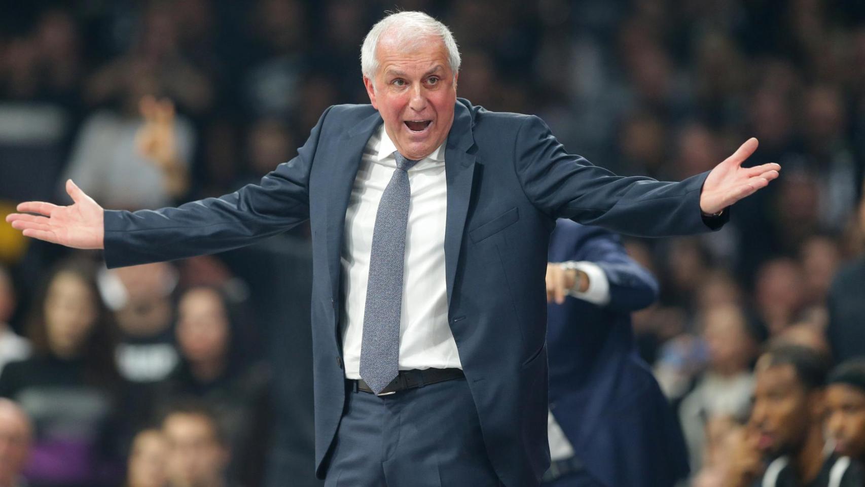 Zeljko Obradovic, técnico del Partizan, contra el Barça