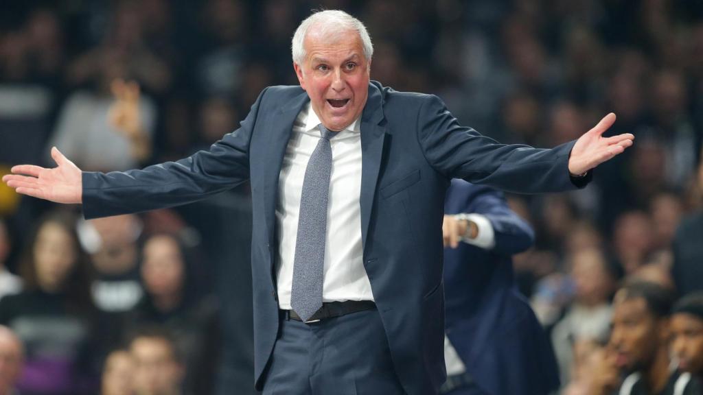 Zeljko Obradovic, técnico del Partizan, contra el Barça