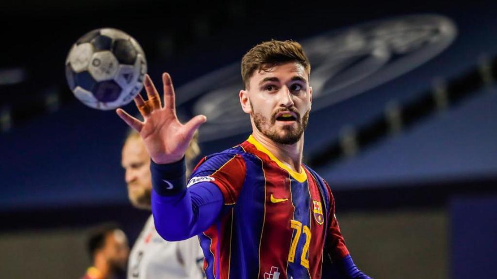 Ludovic Fàbregas, en un partido con el Barça