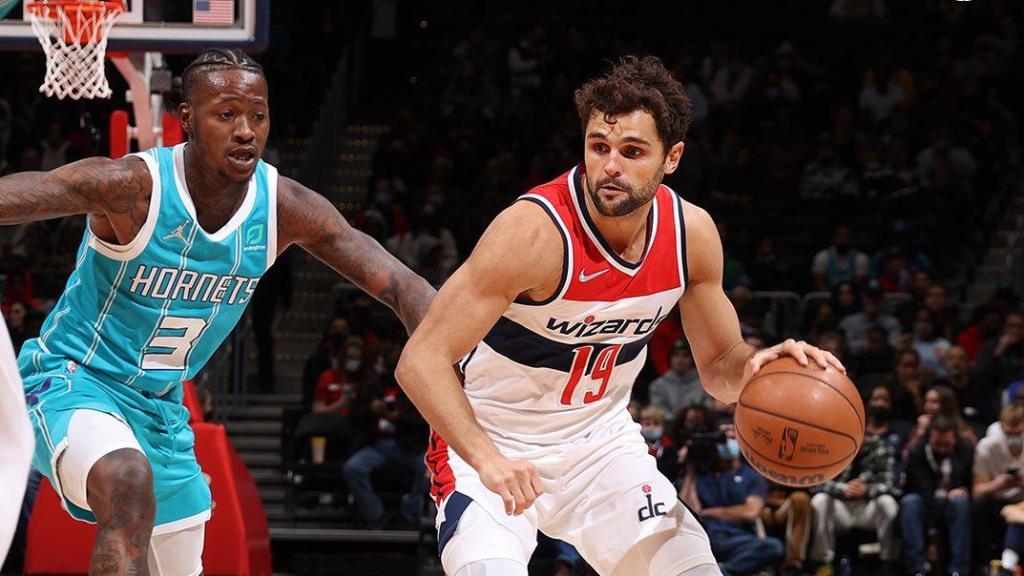 Raul Neto, con la camiseta de los Washington Wizards