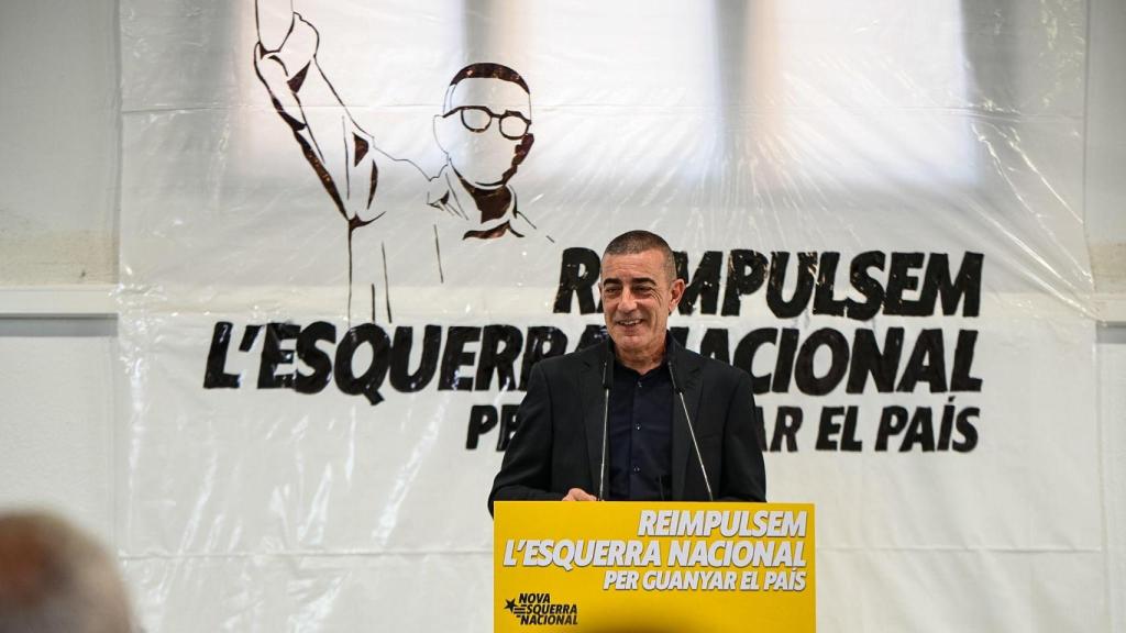 Xavier Godàs, presidenciable de ERC, en el acto de campaña del 16 de noviembre en Vilassar de Dalt