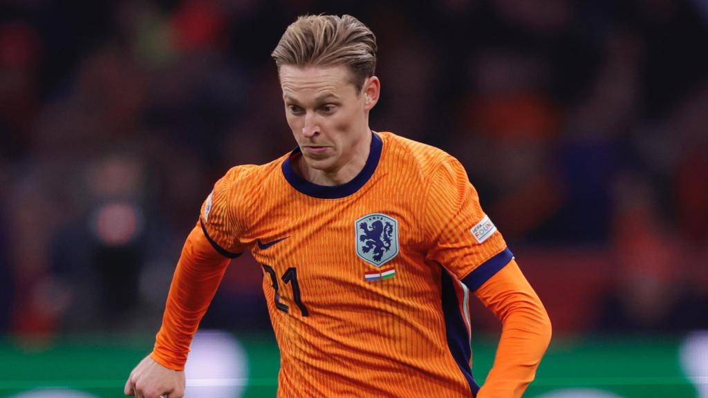 Frenkie de Jong, durante el partido de Países Bajos contra Hungría