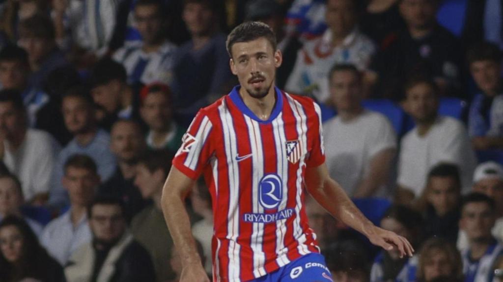 Lenglet, durante un partido con el Atlético de Madrid