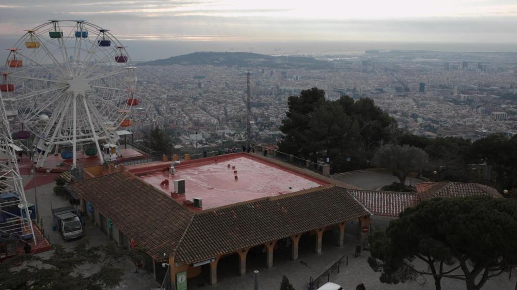 Día frío en Barcelona