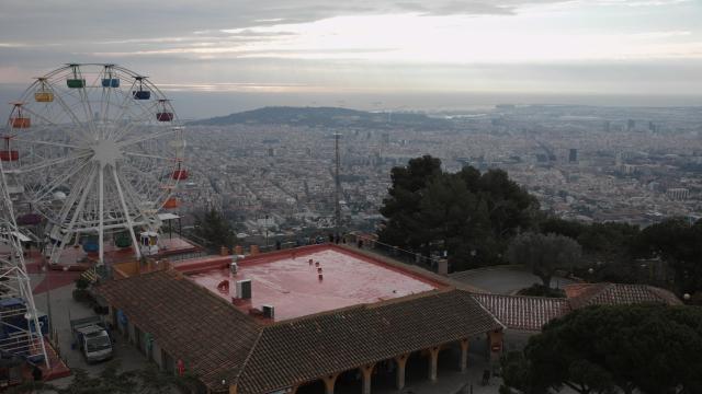 Día frío en Barcelona