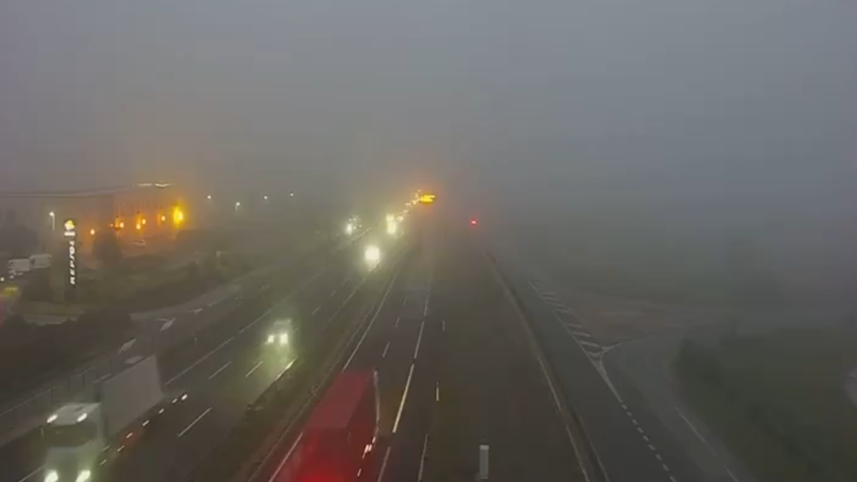 Niebla en la A-2