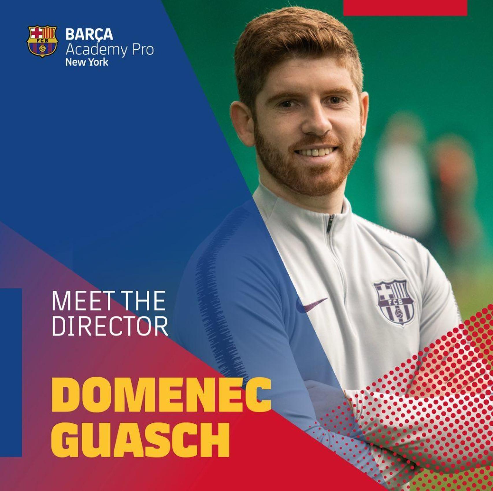 Domènec Guasch, durante su etapa de director en la Barça Academy PRO en Nueva York