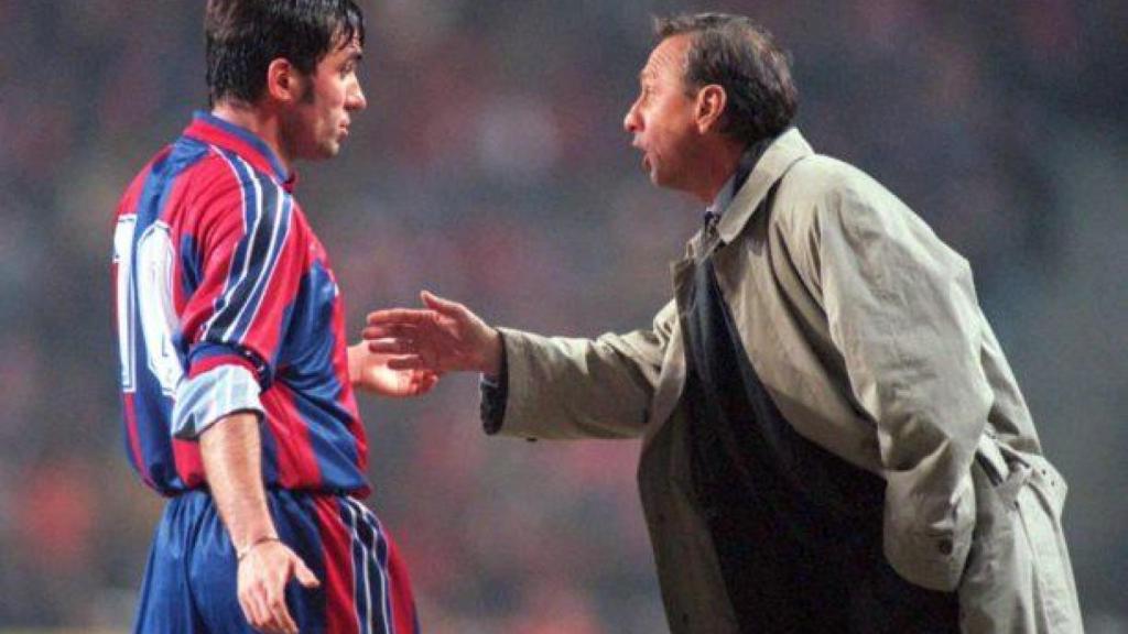 Gica Hagi y Johan Cruyff