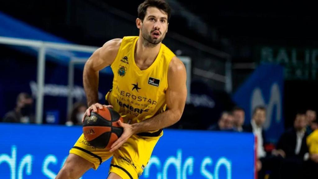 Bruno Fitipaldo, en un partido con La Laguna Tenerife