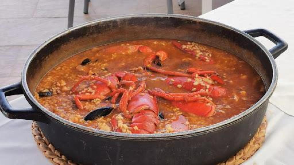 Una de las paellas cocinadas en la Cúpula Garraf