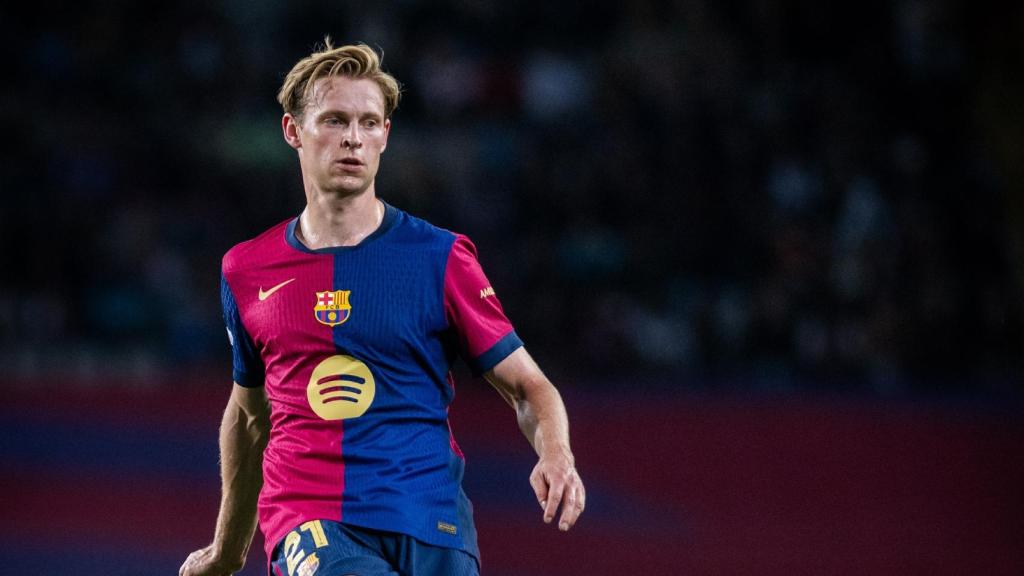 Frenkie de Jong, durante un partido en el Barça 2024-25