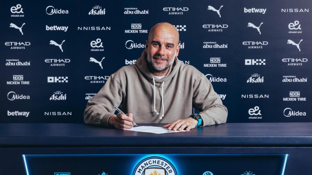 Pep Guardiola renueva su contrato con el Manchester City