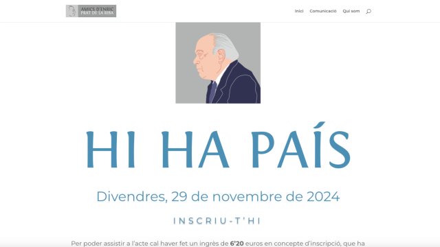 Web del homenaje a Jordi Pujol del próximo 29 de noviembre el Castellterçol