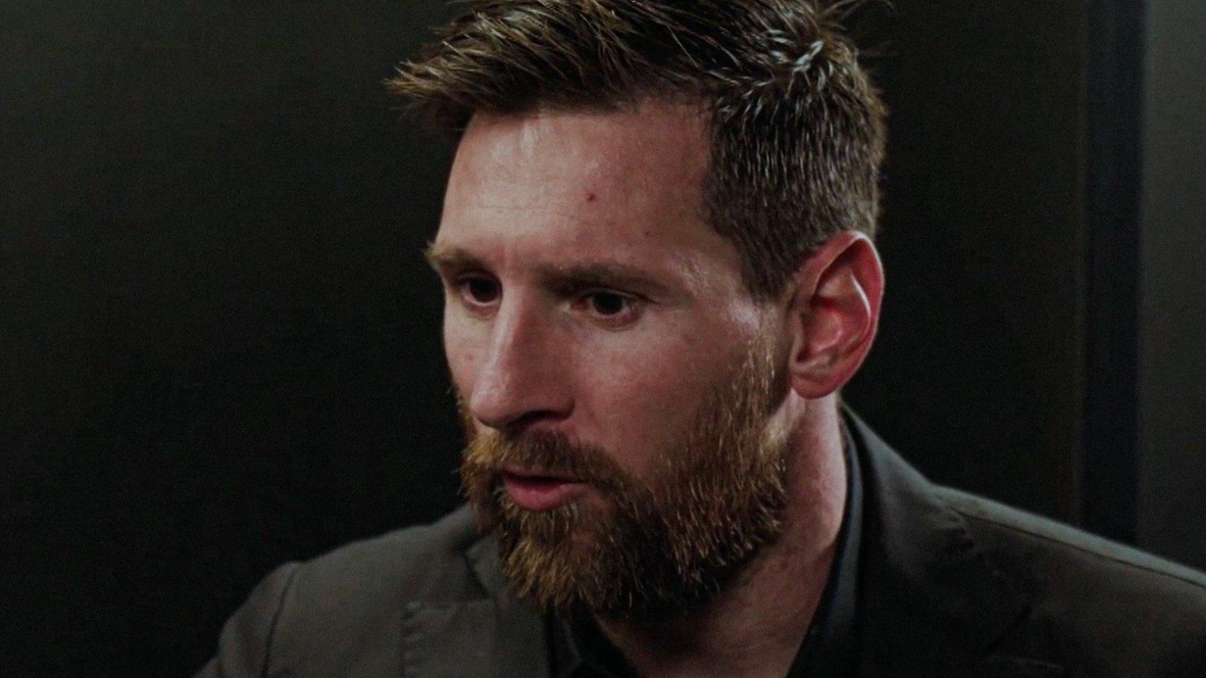 Leo Messi, durante su entrevista con David Carabén para la serie documental 'Un nou clam' de TV3