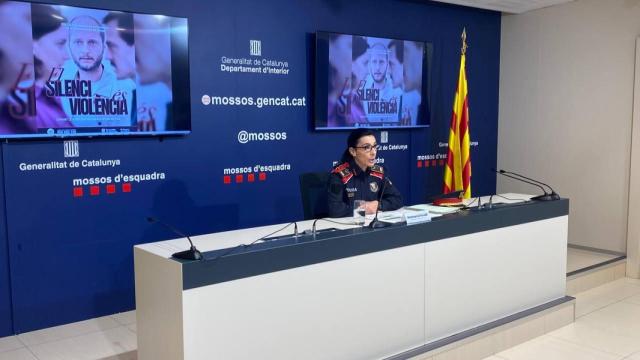 La portavoz de los Mossos d'Esquadra, la Inspectora Montserrat Escudé