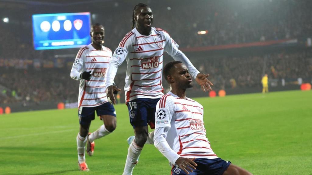 La euforia del Stade Brestois en un partido de Champions