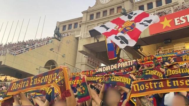 Grada d'Animació del Barça en Montjuïc