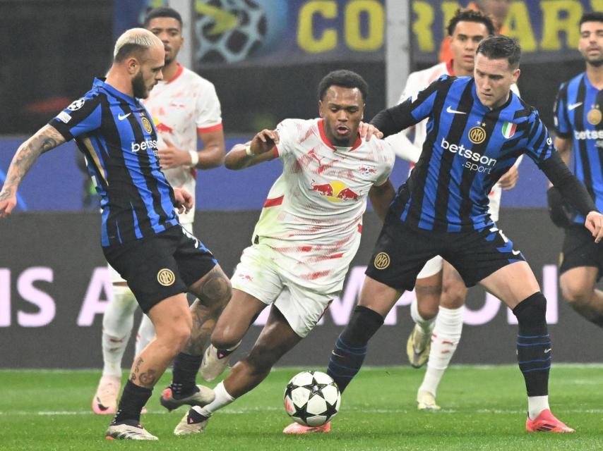 Partido entre el Inter y el Leipzig