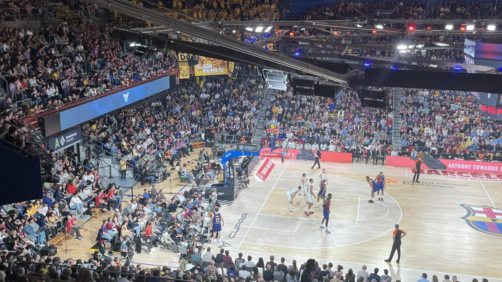 El Palau Blaugrana durante el clásico de la primera vuelta de Euroliga