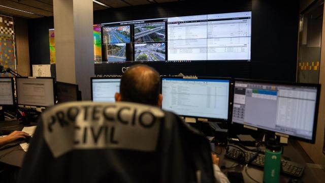 Sala CECAT de Protección Civil en Cataluña