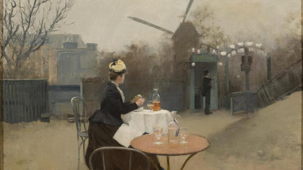 Plein air, París, c. 1890-1891, de Ramon Casas