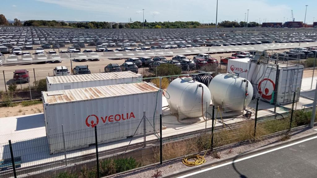 Infraestructura de Veolia destinada a la prueba piloto por la regeneración de agua industrial en Tarragona