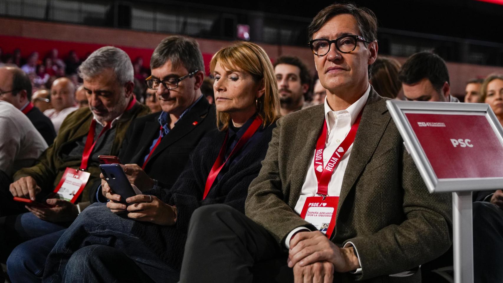 El presidente de la Generalitat, Salvador Illa, durante la inauguración del 41º Congreso Federal del PSOE en Sevilla