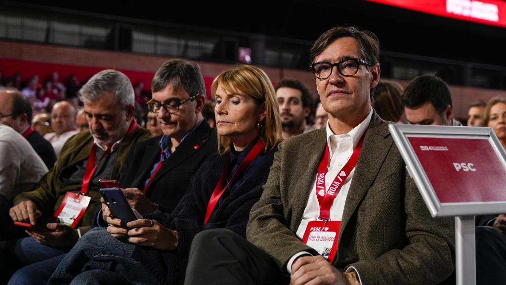 El presidente de la Generalitat, Salvador Illa, durante la inauguración del 41º Congreso Federal del PSOE en Sevilla