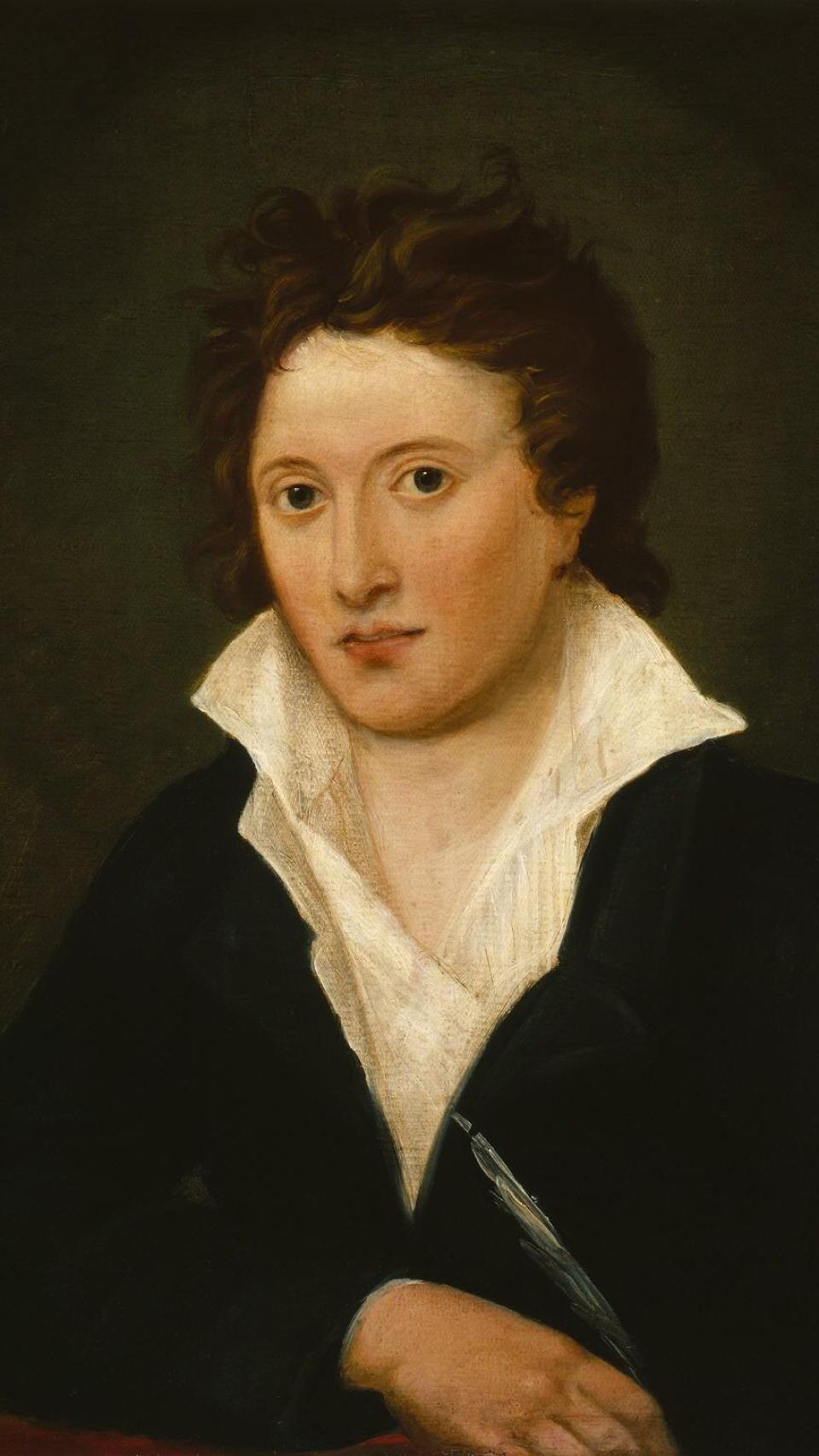 Percy Bysshe Shelley, retratado por Amelia Curran (1819).