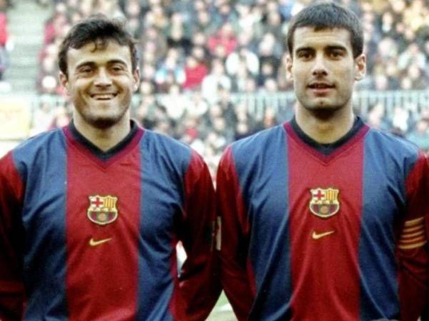 Luis Enrique y Guardiola