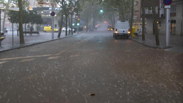 Lluvias intensas en Barcelona