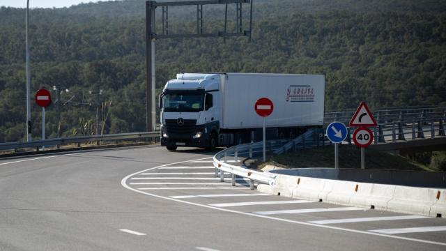 Imagen de un camión en La Jonquera