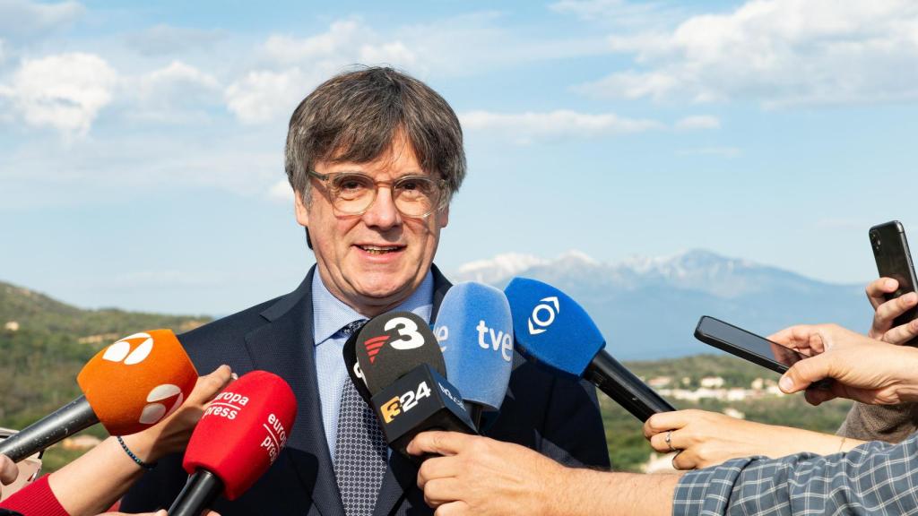 El expresidente de la Generalitat fugado, Carles Puigdemont, en una imagen de archivo en Francia