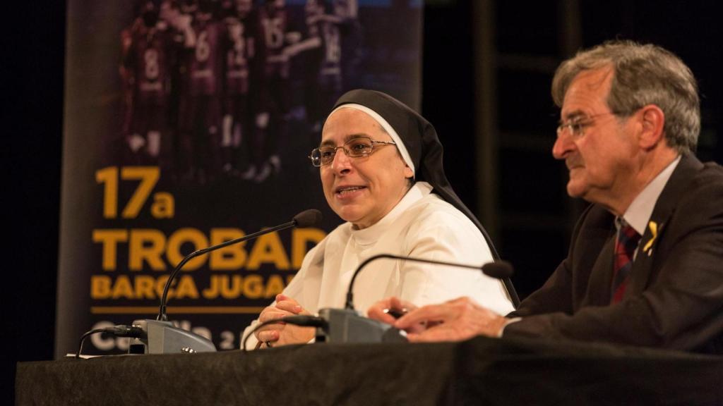 Sor Lucía Caram, en un acto de la Setmana Barça Jugadors en Calella