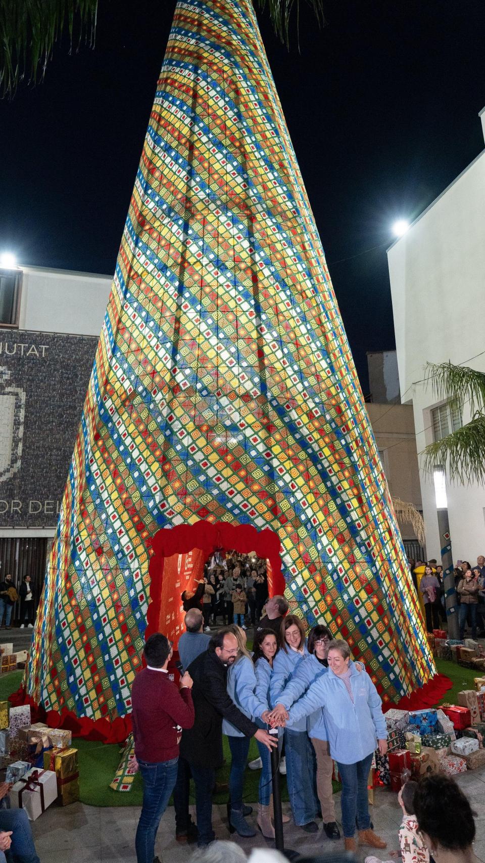 Árbol de Navidad de ganchillo de Vilamarxant